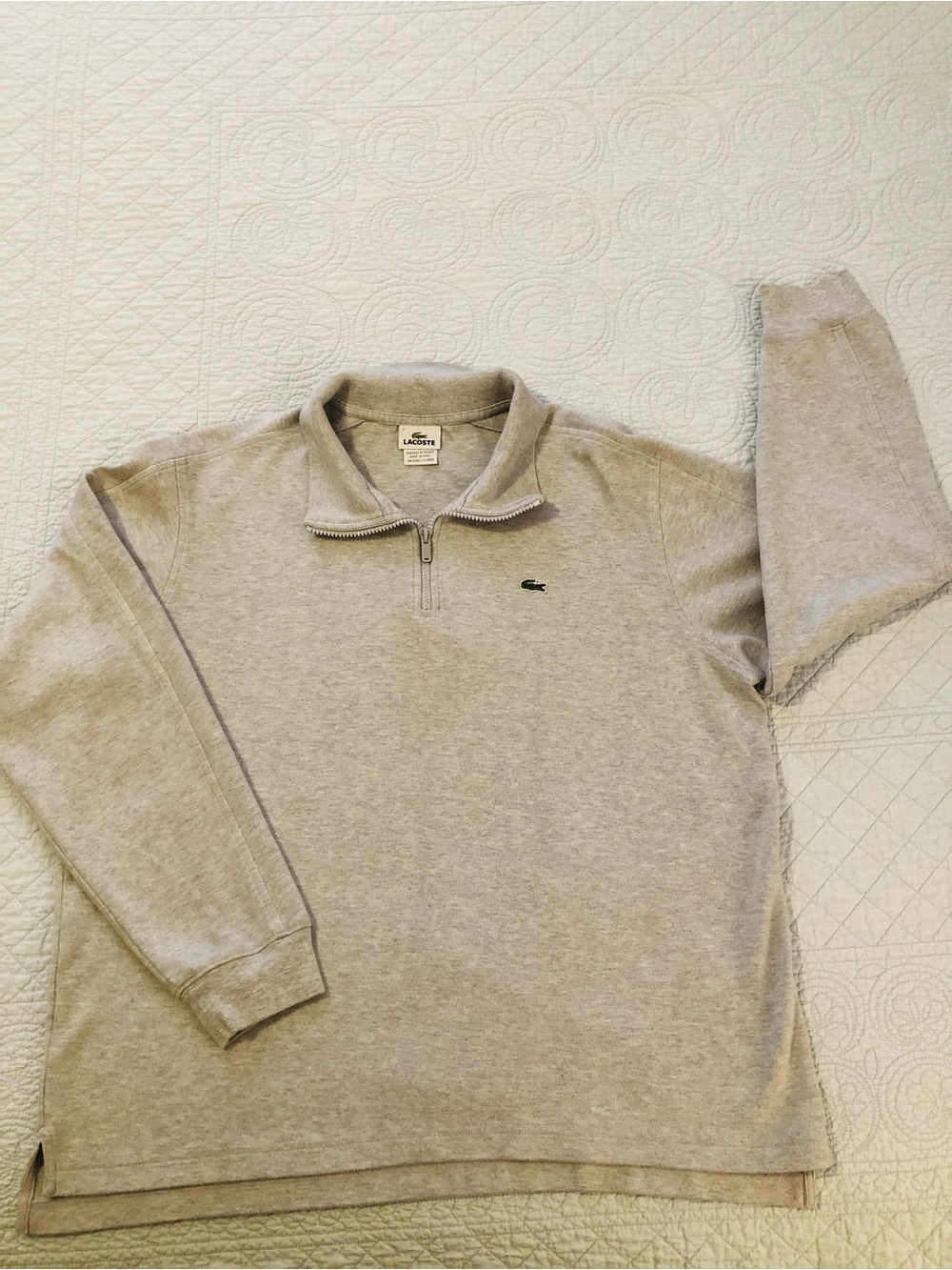 Vintage Lacoste 1/4 zip pullover. Size 2XL.